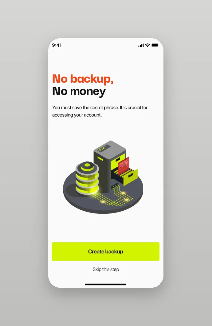 No backup, No money: create a backup