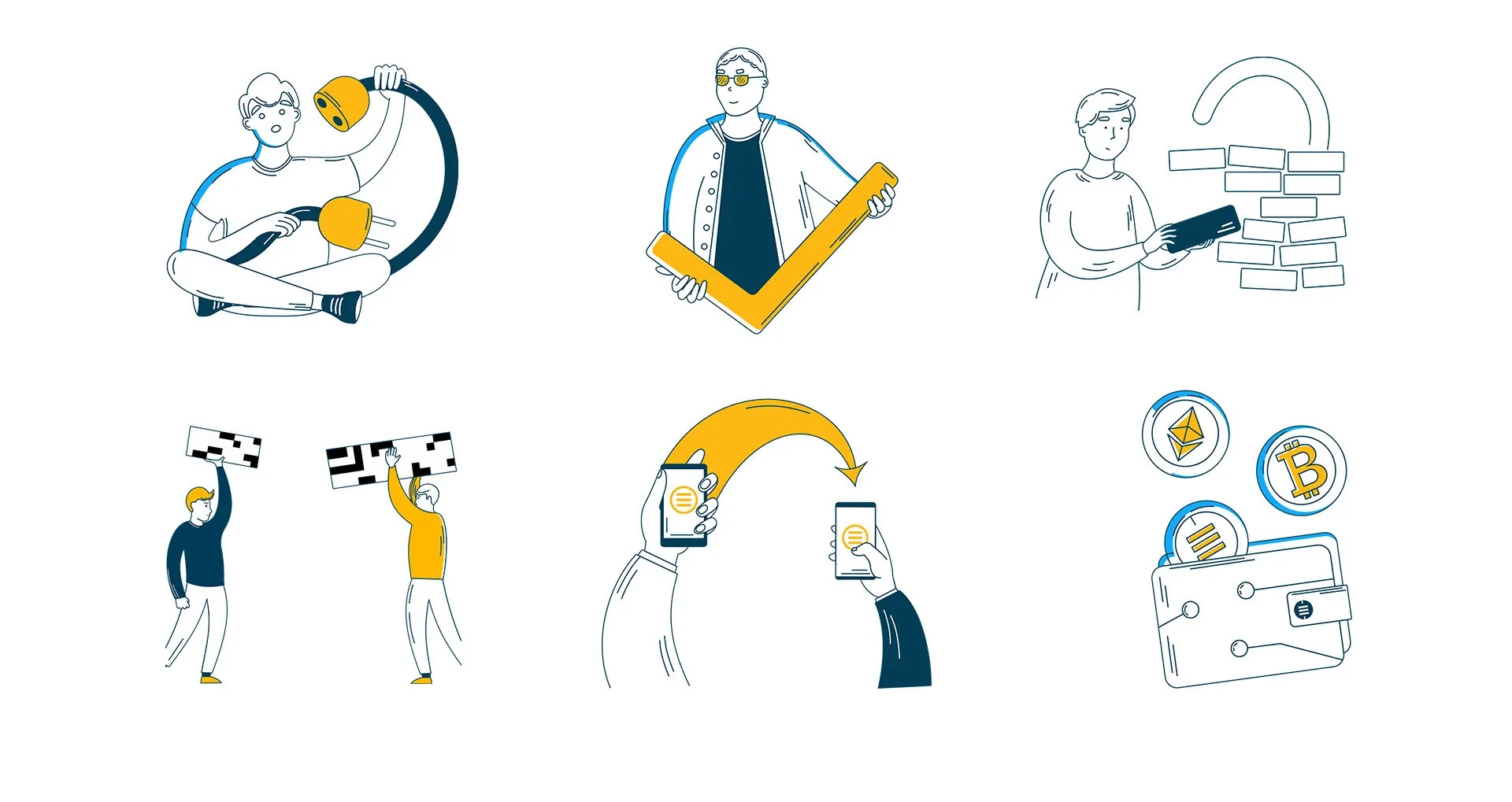 Bankex illustration set
