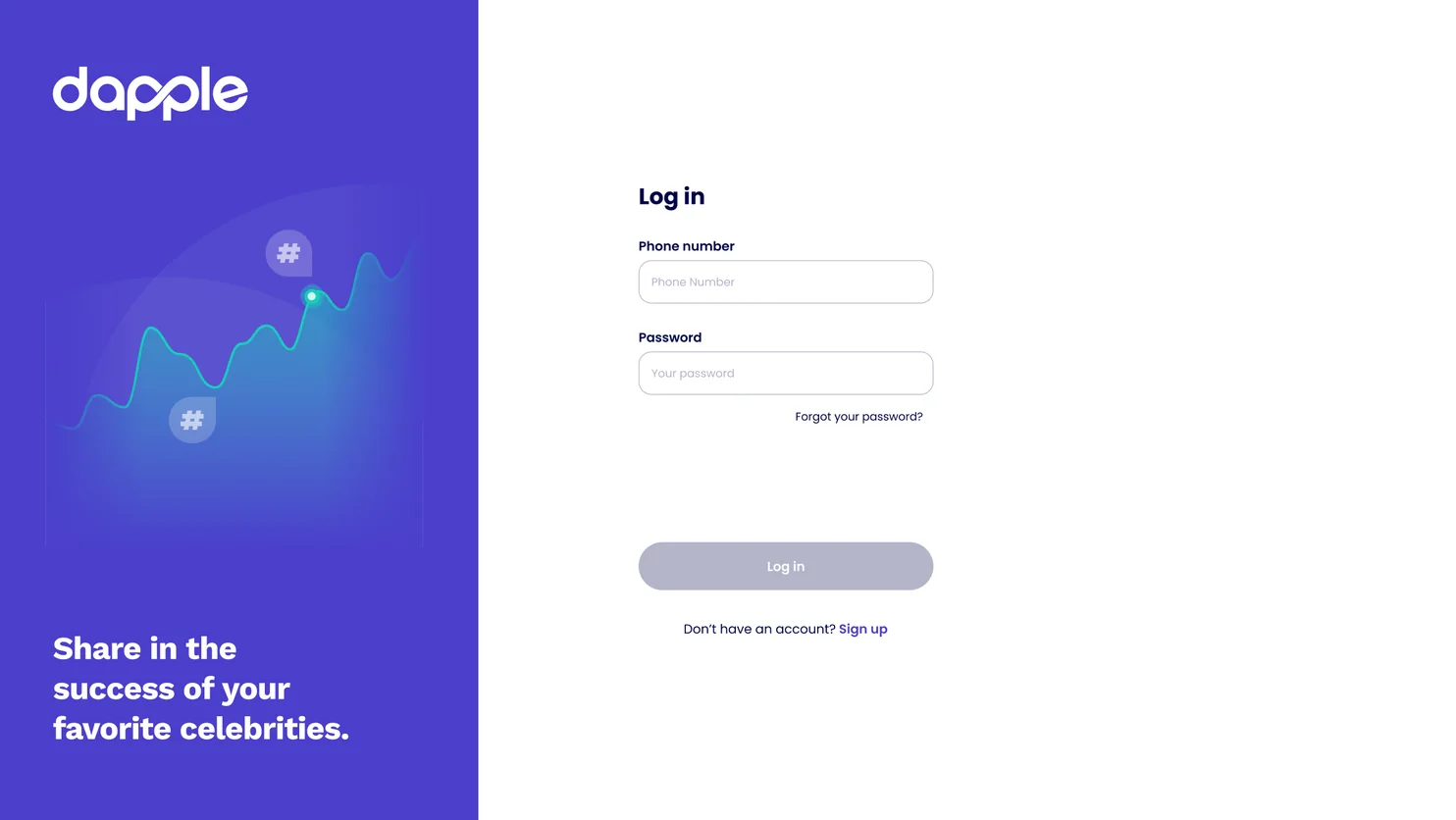 Web log in