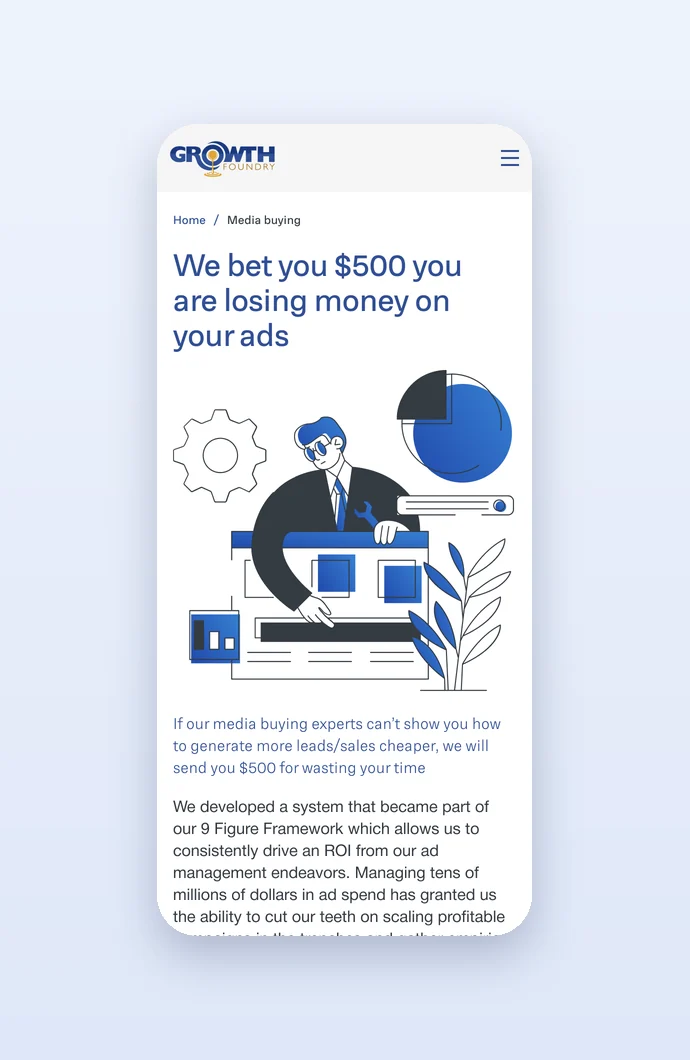 Phone: media buying service