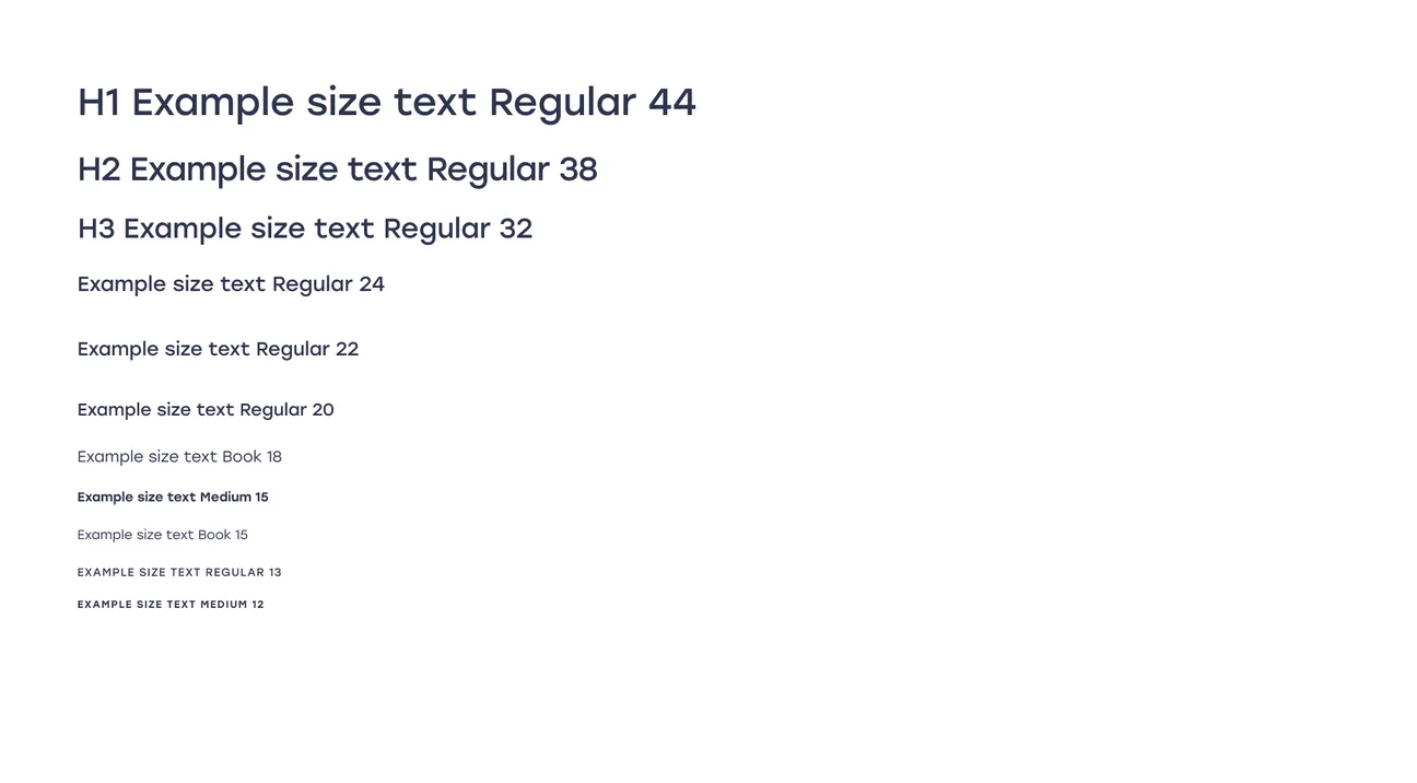 UI kit: type scale
