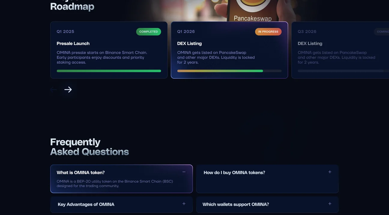 Roadmap by quarter and the FAQ