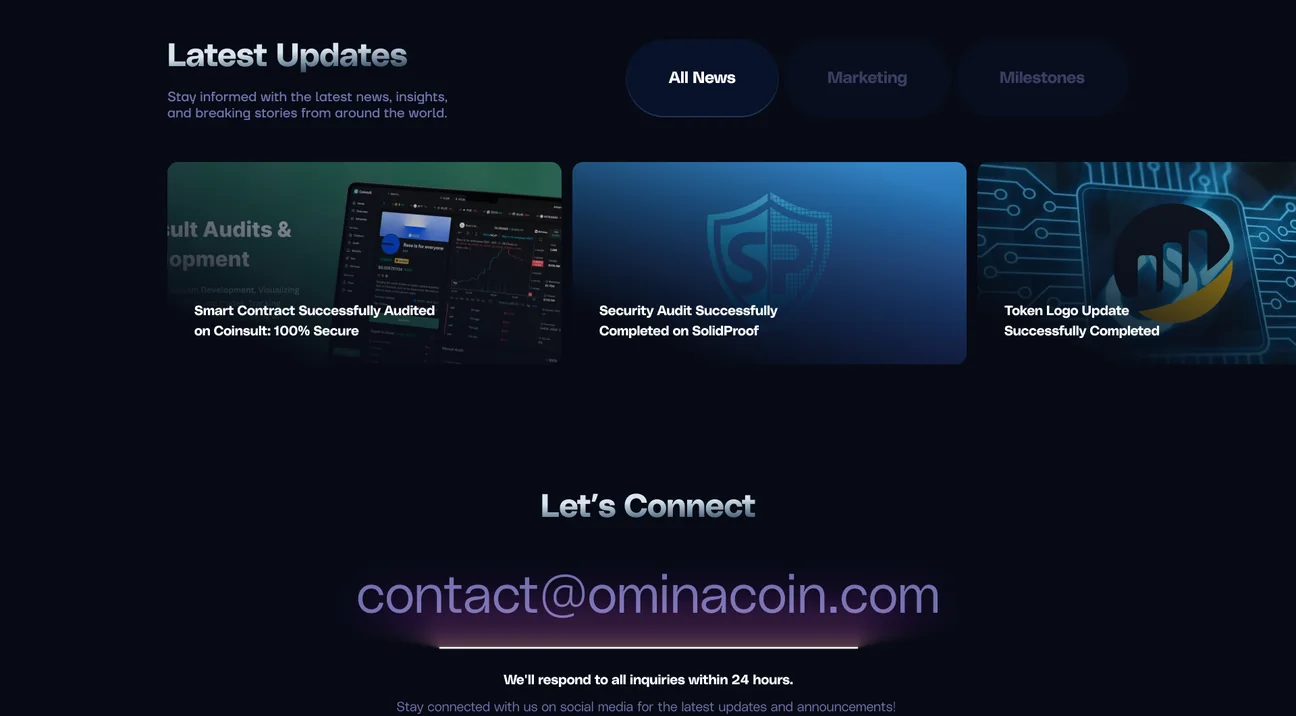 Latest updates and contacts